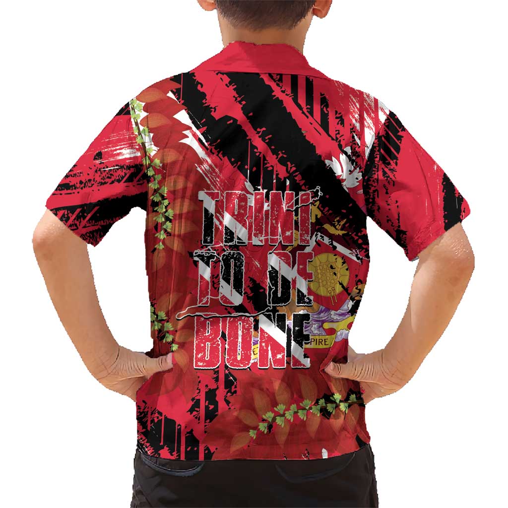 Trini To De Bone Kid Hawaiian Shirt Proud To Be Trinidad and Tobago - Wonder Print Shop