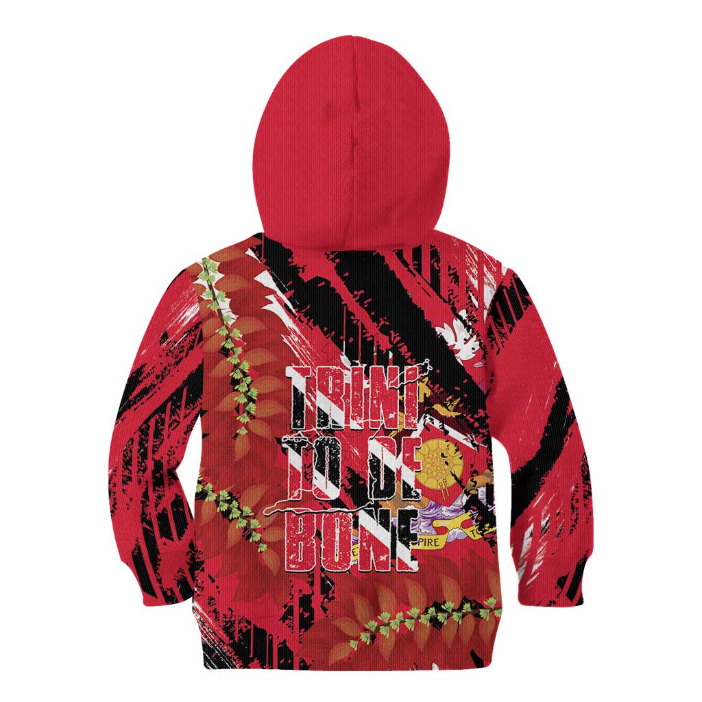 Trini To De Bone Kid Hoodie Proud To Be Trinidad and Tobago - Wonder Print Shop