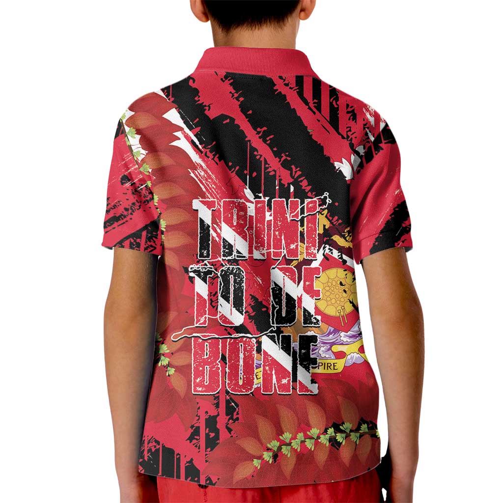 Trini To De Bone Kid Polo Shirt Proud To Be Trinidad and Tobago - Wonder Print Shop