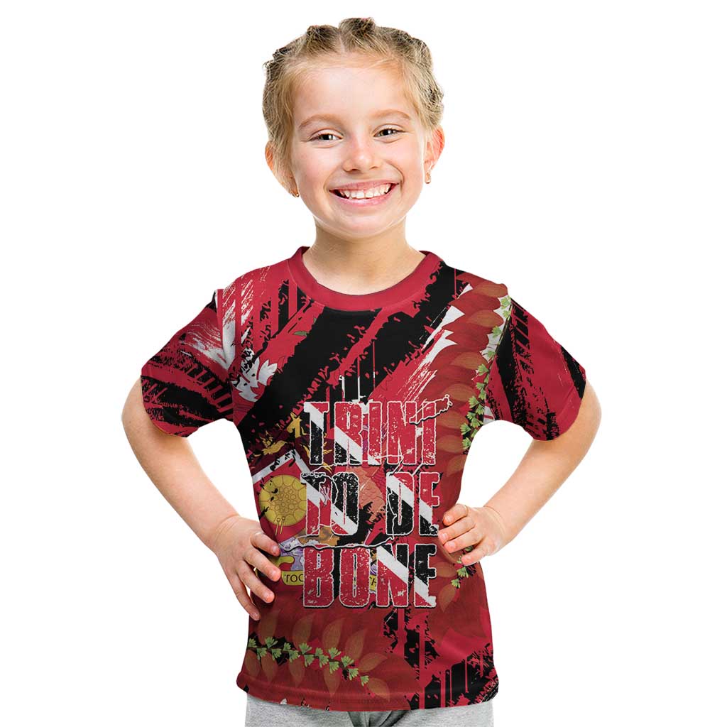 Trini To De Bone Kid T Shirt Proud To Be Trinidad and Tobago - Wonder Print Shop