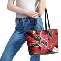 Trini To De Bone Leather Tote Bag Proud To Be Trinidad and Tobago - Wonder Print Shop