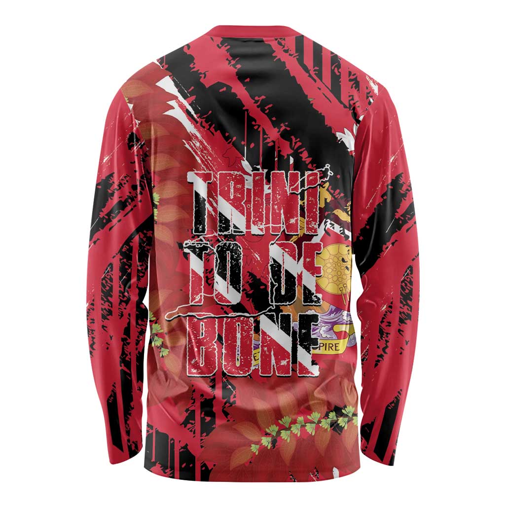 Trini To De Bone Long Sleeve Shirt Proud To Be Trinidad and Tobago - Wonder Print Shop