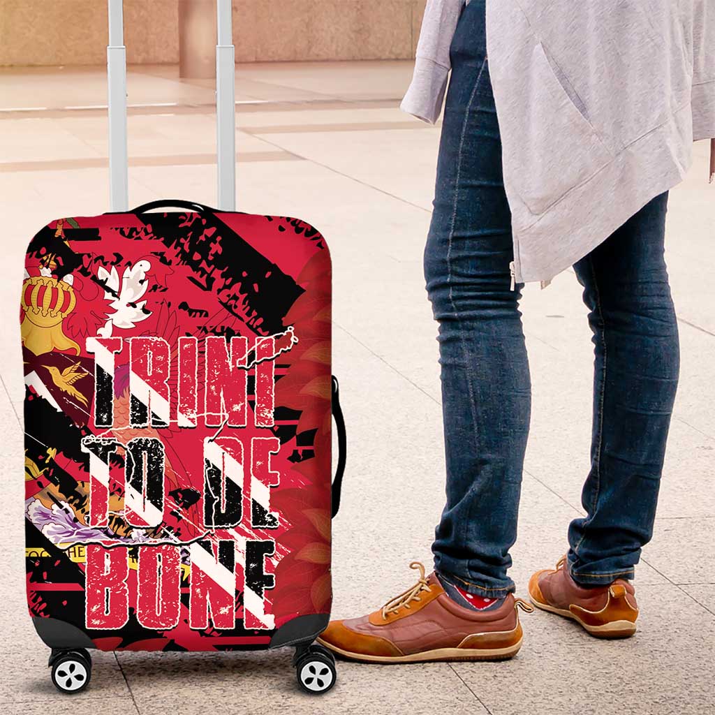Trini To De Bone Luggage Cover Proud To Be Trinidad and Tobago - Wonder Print Shop
