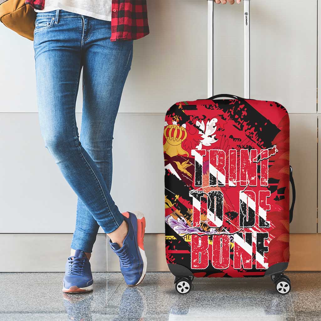 Trini To De Bone Luggage Cover Proud To Be Trinidad and Tobago - Wonder Print Shop