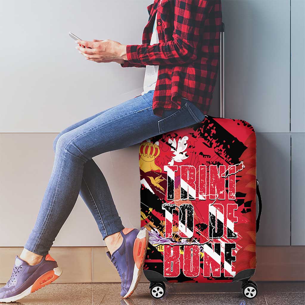 Trini To De Bone Luggage Cover Proud To Be Trinidad and Tobago - Wonder Print Shop