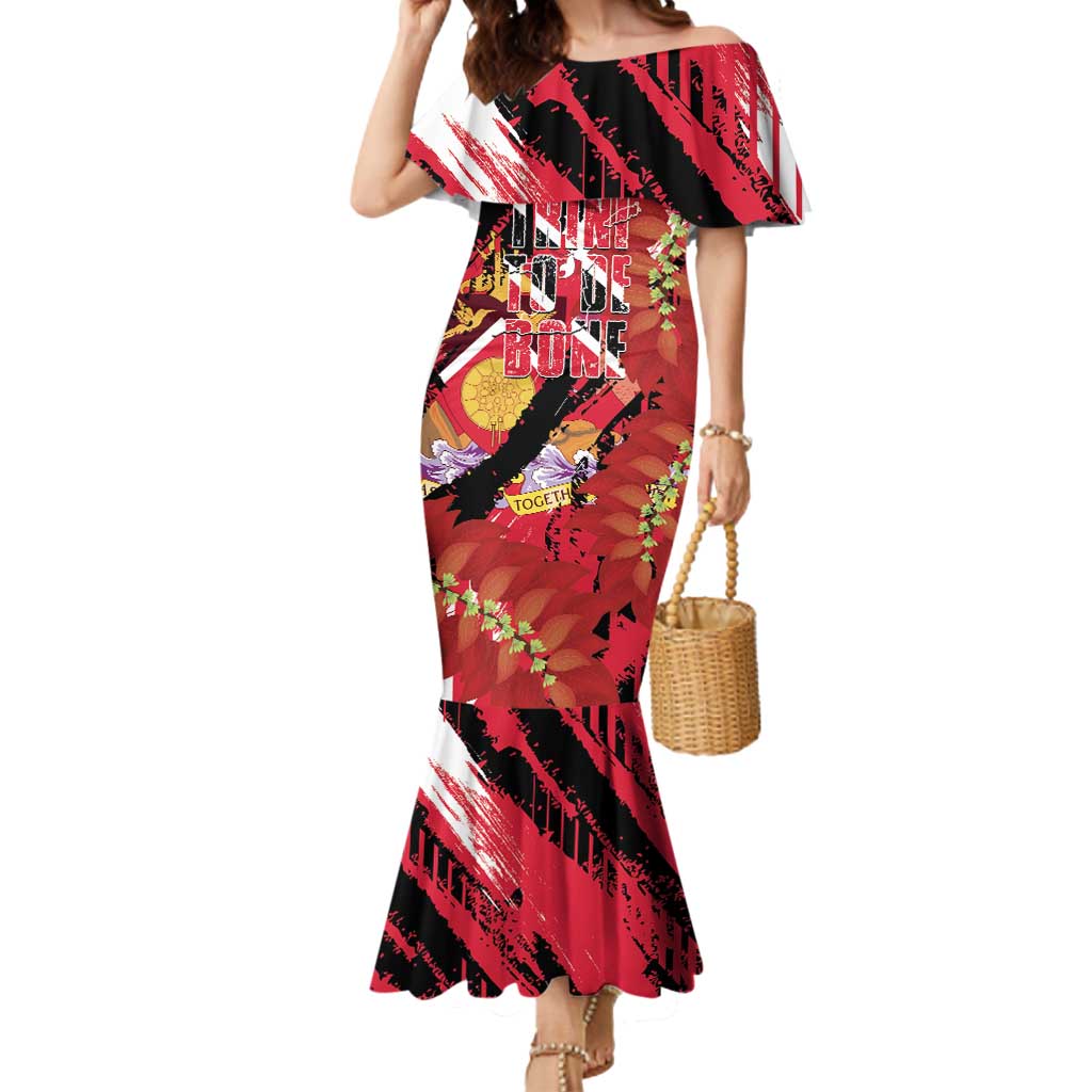 Trini To De Bone Mermaid Dress Proud To Be Trinidad and Tobago - Wonder Print Shop