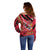 Trini To De Bone Off Shoulder Sweater Proud To Be Trinidad and Tobago - Wonder Print Shop