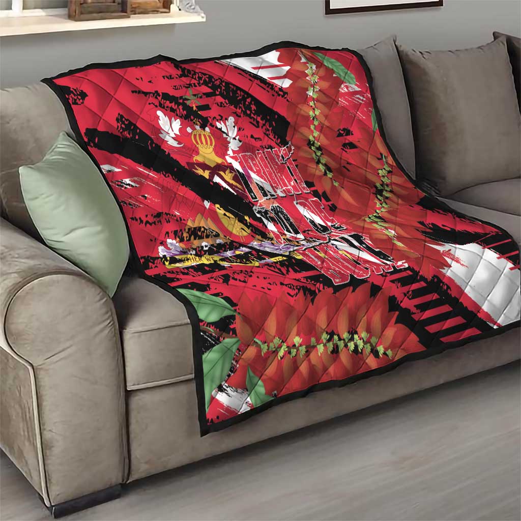 Trini To De Bone Quilt Proud To Be Trinidad and Tobago - Wonder Print Shop