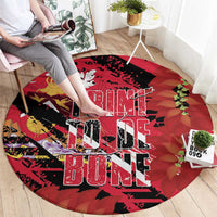 Trini To De Bone Round Carpet Proud To Be Trinidad and Tobago - Wonder Print Shop
