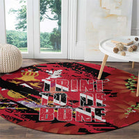 Trini To De Bone Round Carpet Proud To Be Trinidad and Tobago - Wonder Print Shop