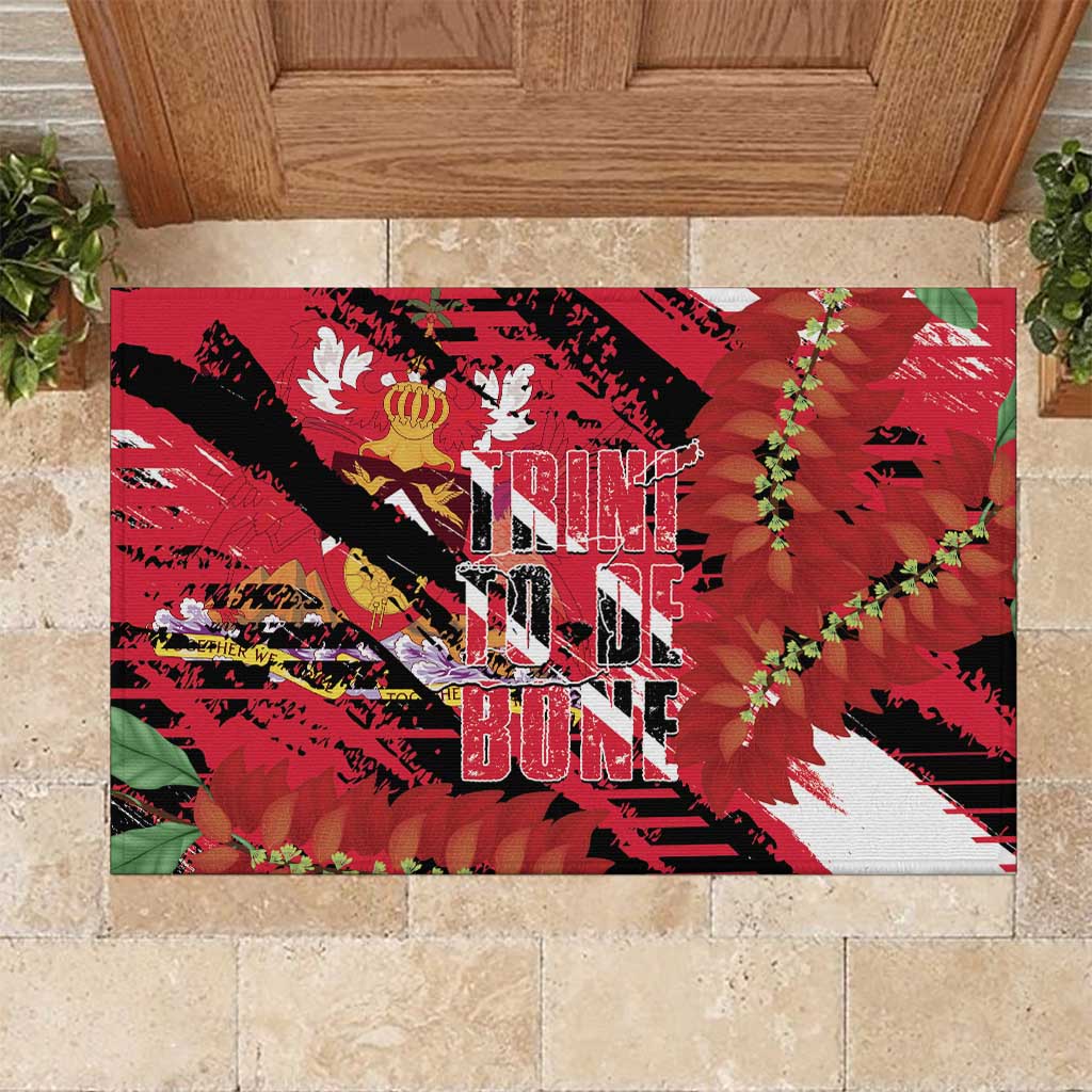 Trini To De Bone Rubber Doormat Proud To Be Trinidad and Tobago - Wonder Print Shop