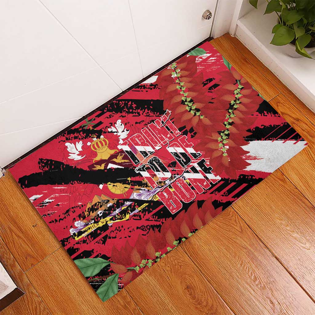 Trini To De Bone Rubber Doormat Proud To Be Trinidad and Tobago - Wonder Print Shop