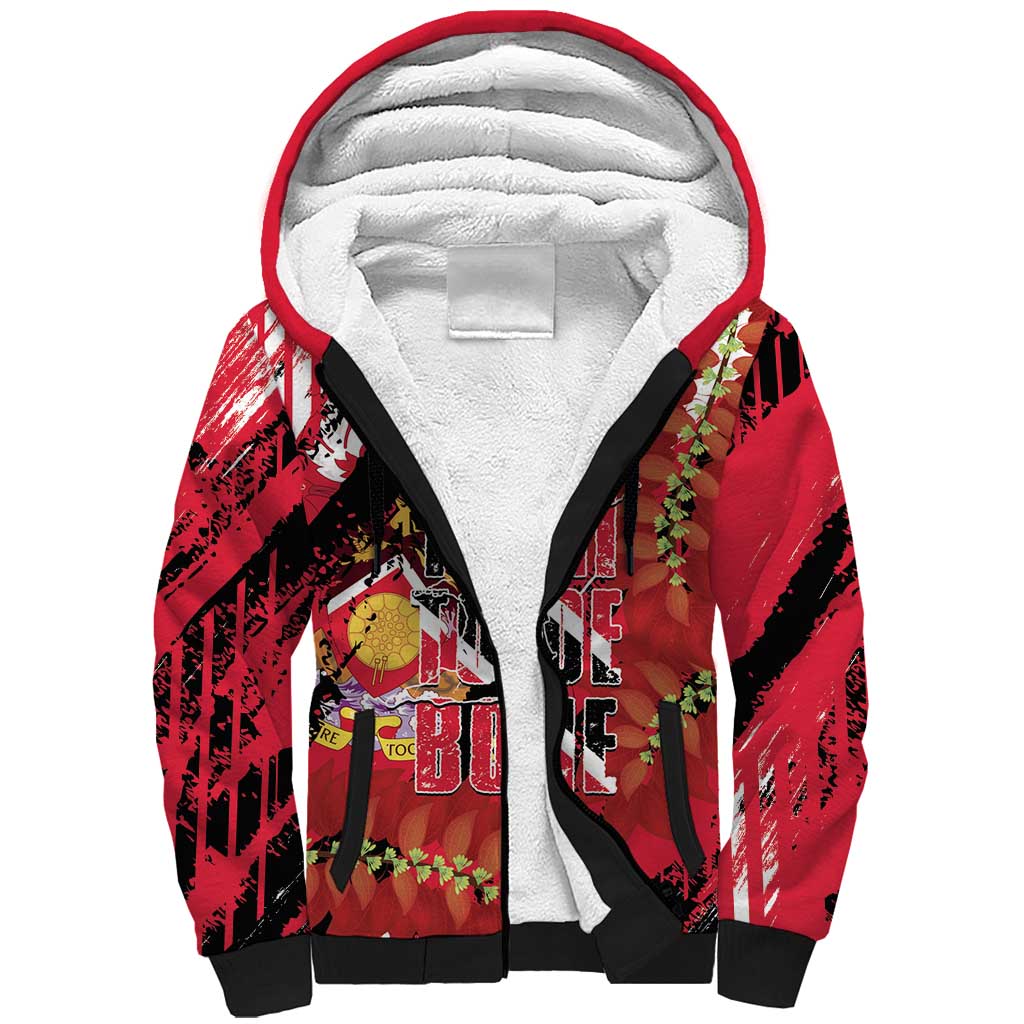 Trini To De Bone Sherpa Hoodie Proud To Be Trinidad and Tobago - Wonder Print Shop