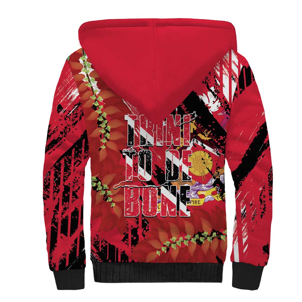 Trini To De Bone Sherpa Hoodie Proud To Be Trinidad and Tobago - Wonder Print Shop