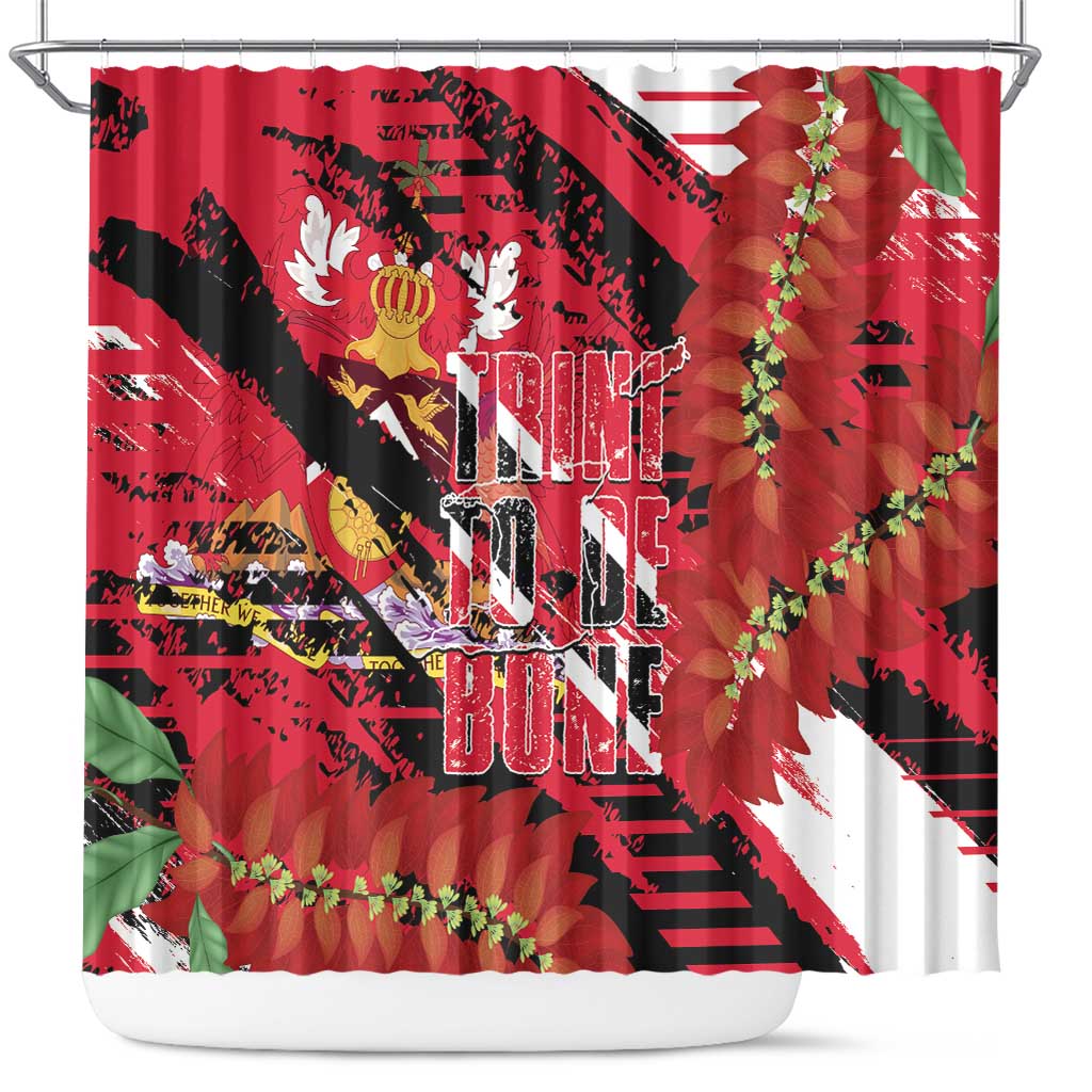 Trini To De Bone Shower Curtain Proud To Be Trinidad and Tobago - Wonder Print Shop