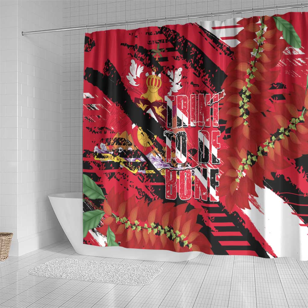 Trini To De Bone Shower Curtain Proud To Be Trinidad and Tobago - Wonder Print Shop