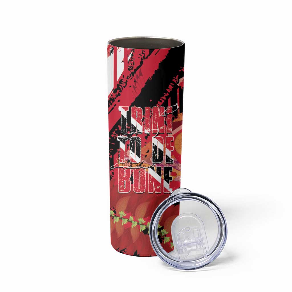 Trini To De Bone Skinny Tumbler Proud To Be Trinidad and Tobago - Wonder Print Shop