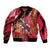 Trini To De Bone Sleeve Zip Bomber Jacket Proud To Be Trinidad and Tobago - Wonder Print Shop