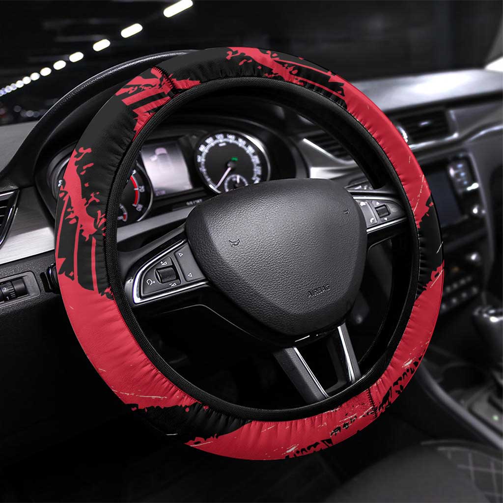 Trini To De Bone Steering Wheel Cover Proud To Be Trinidad and Tobago - Wonder Print Shop