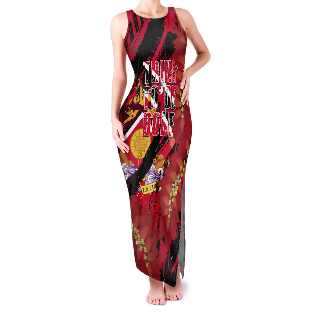 Trini To De Bone Tank Maxi Dress Proud To Be Trinidad and Tobago - Wonder Print Shop