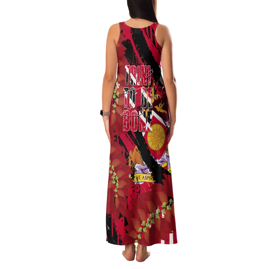 Trini To De Bone Tank Maxi Dress Proud To Be Trinidad and Tobago - Wonder Print Shop