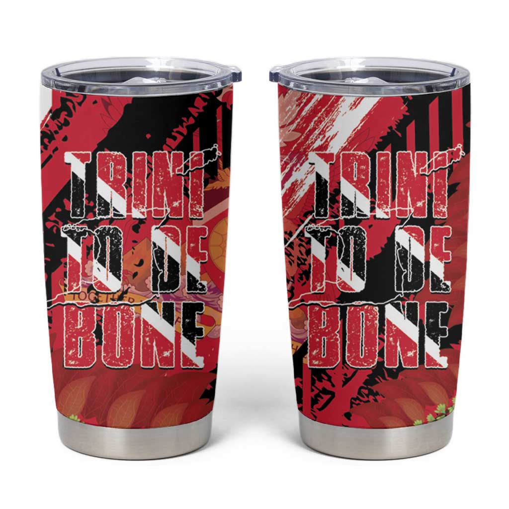 Trini To De Bone Tumbler Cup Proud To Be Trinidad and Tobago - Wonder Print Shop