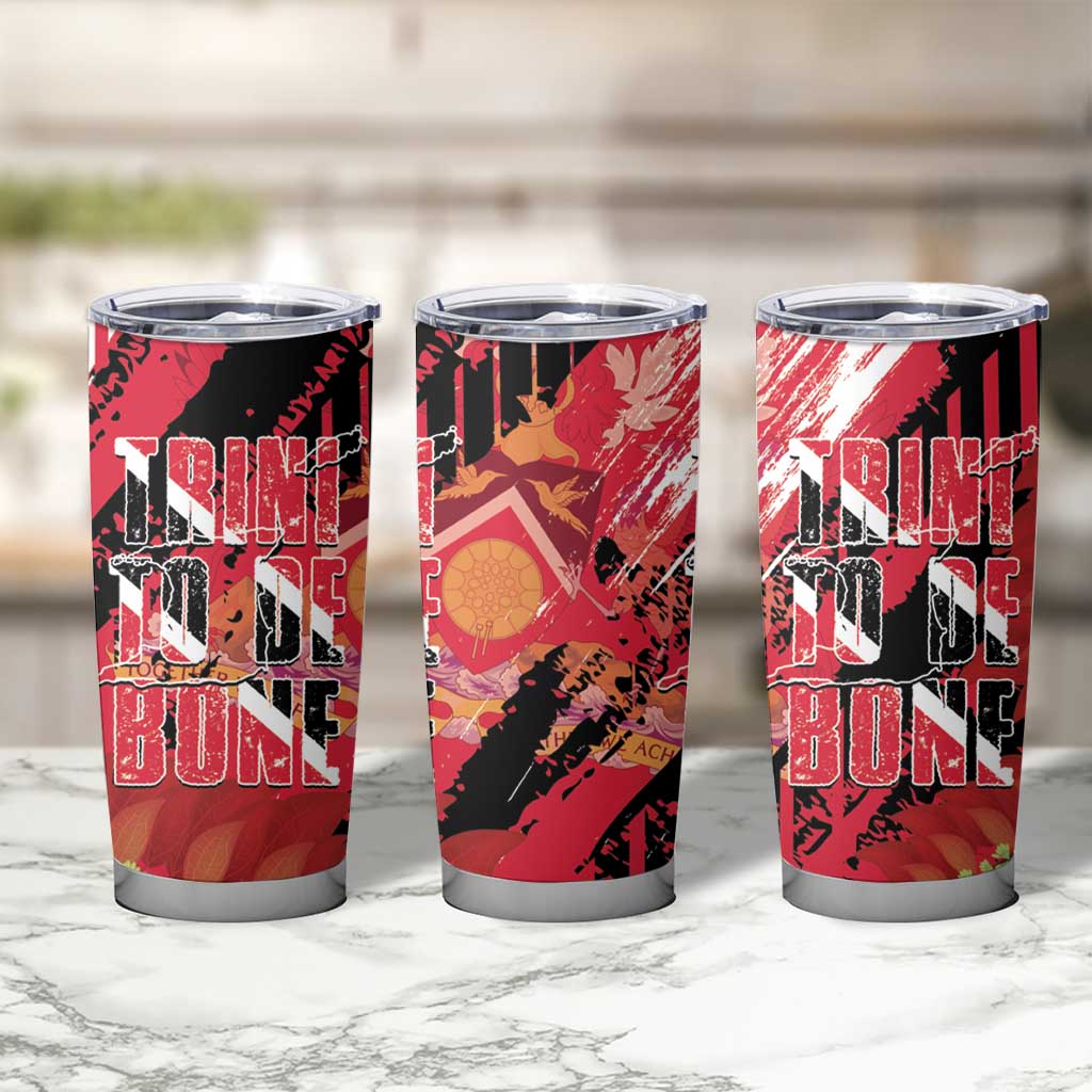Trini To De Bone Tumbler Cup Proud To Be Trinidad and Tobago - Wonder Print Shop
