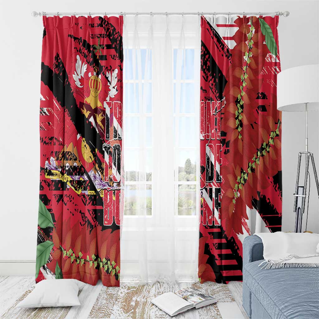 Trini To De Bone Window Curtain Proud To Be Trinidad and Tobago - Wonder Print Shop