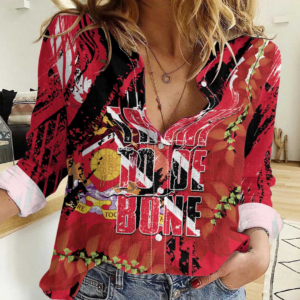 Trini To De Bone Women Casual Shirt Proud To Be Trinidad and Tobago - Wonder Print Shop