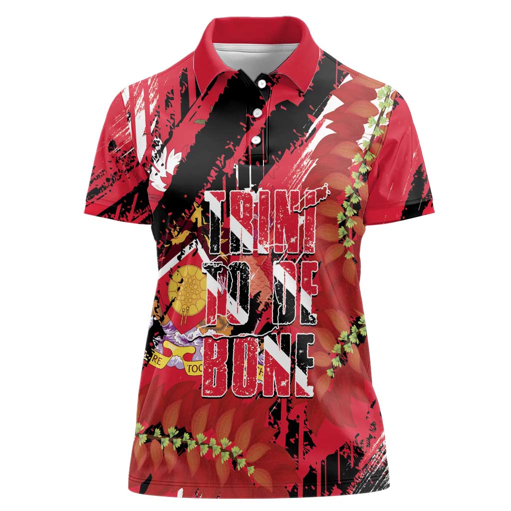 Trini To De Bone Women Polo Shirt Proud To Be Trinidad and Tobago - Wonder Print Shop