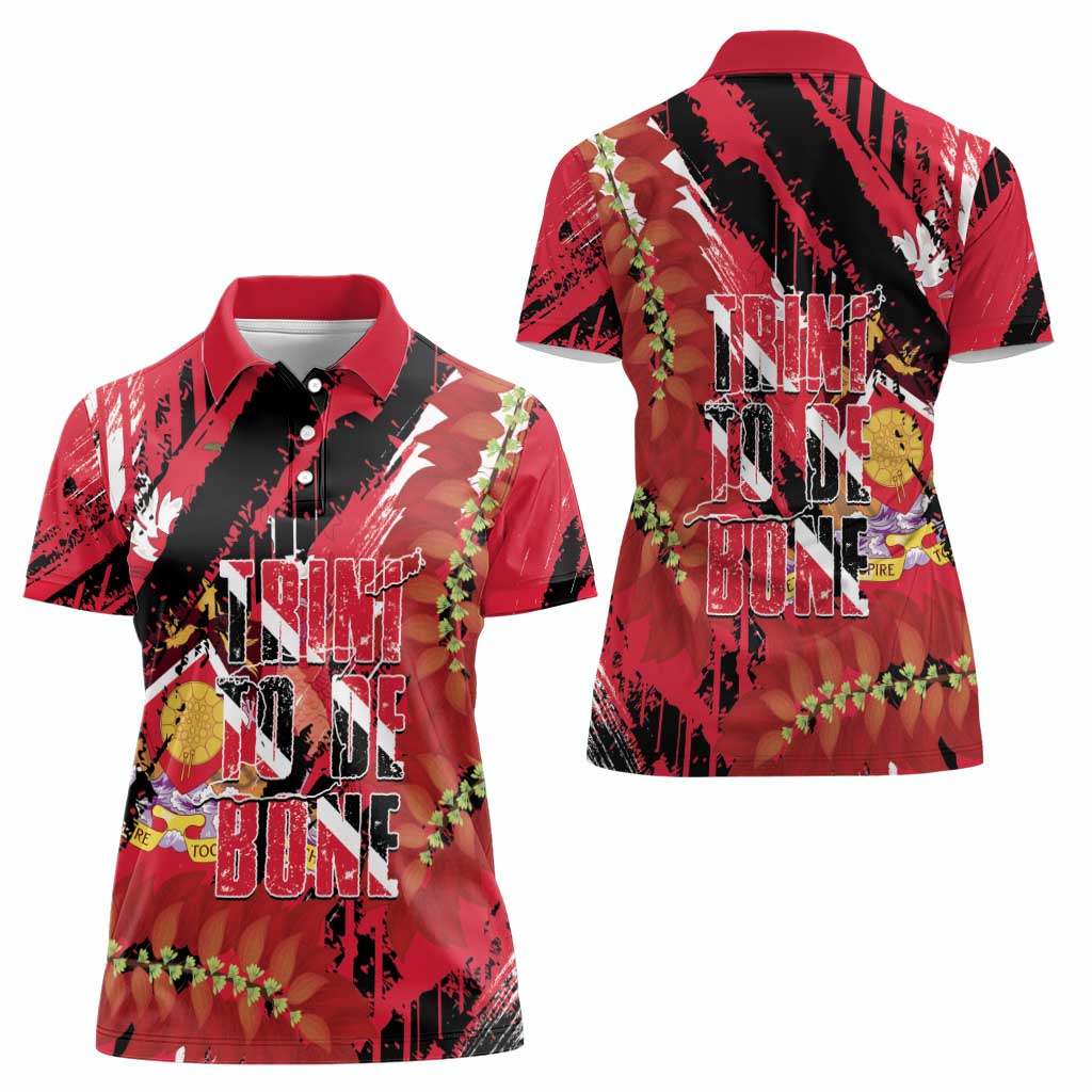 Trini To De Bone Women Polo Shirt Proud To Be Trinidad and Tobago - Wonder Print Shop
