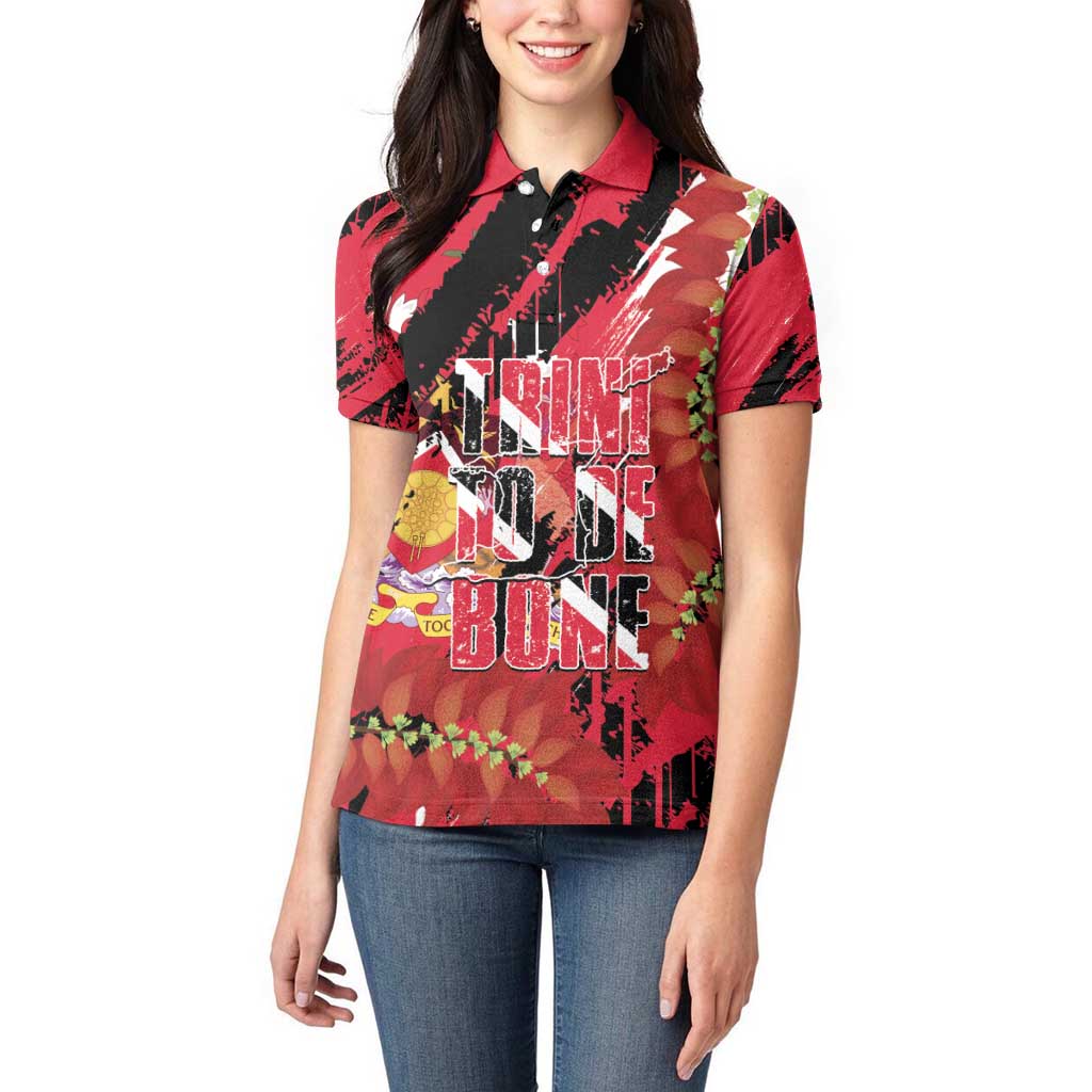 Trini To De Bone Women Polo Shirt Proud To Be Trinidad and Tobago - Wonder Print Shop