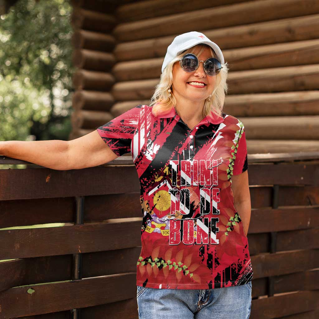 Trini To De Bone Women Polo Shirt Proud To Be Trinidad and Tobago - Wonder Print Shop