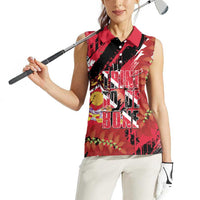 Trini To De Bone Women Sleeveless Polo Shirt Proud To Be Trinidad and Tobago - Wonder Print Shop