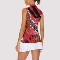Trini To De Bone Women Sleeveless Polo Shirt Proud To Be Trinidad and Tobago - Wonder Print Shop