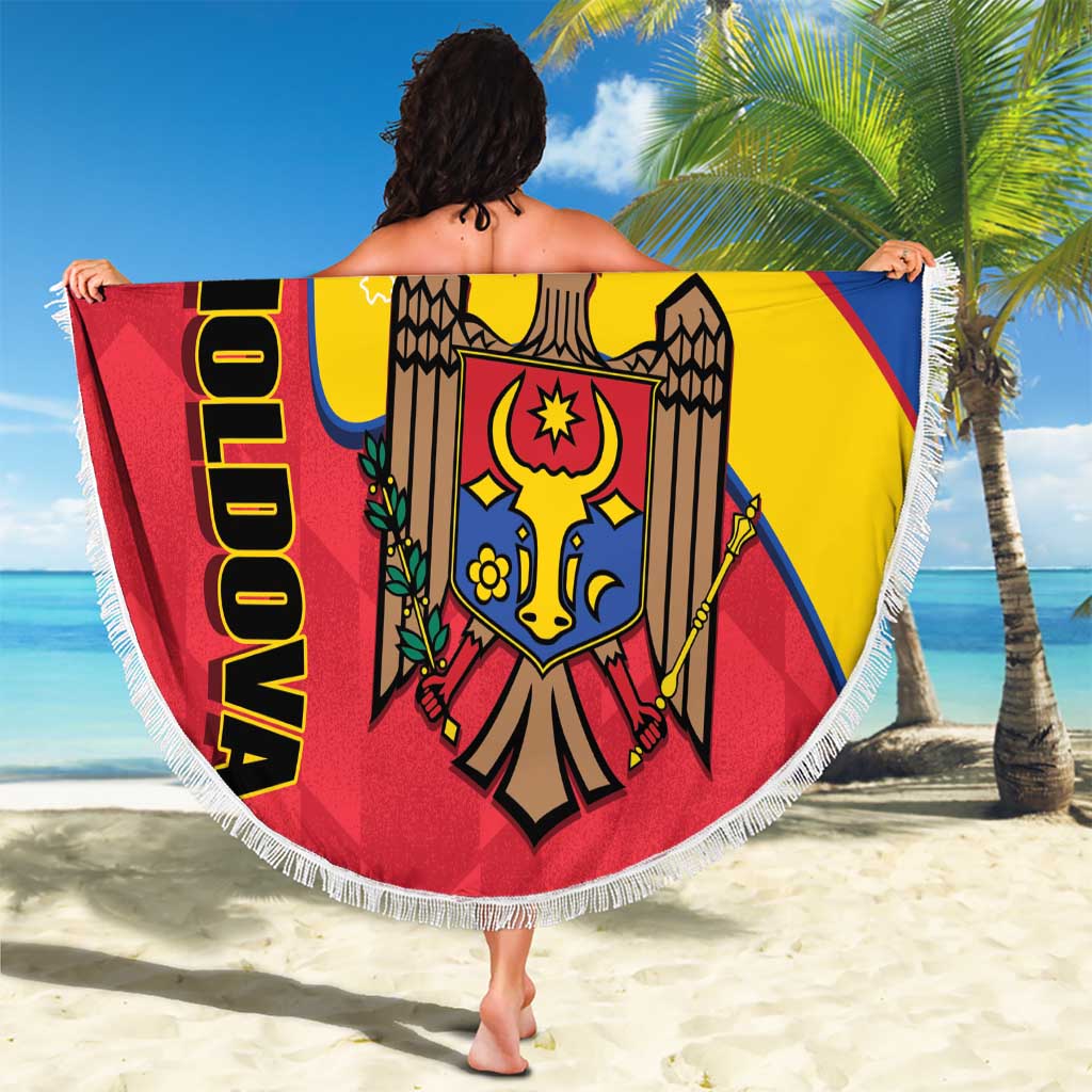 Moldova Independence Day Beach Blanket August 27 One People One Nation - Wonder Print Shop