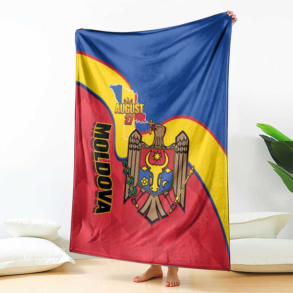 Moldova Independence Day Blanket August 27 One People One Nation - Wonder Print Shop