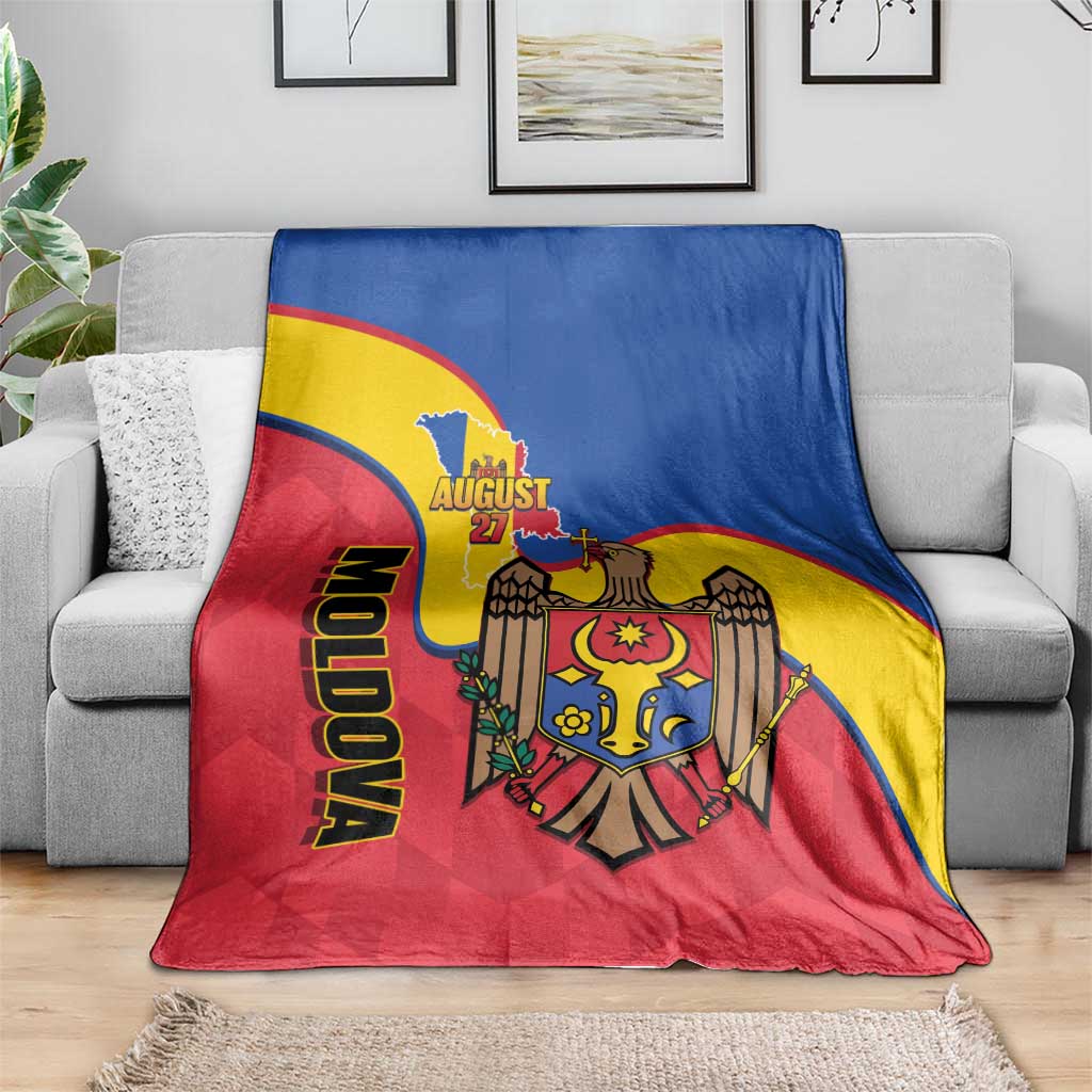 Moldova Independence Day Blanket August 27 One People One Nation - Wonder Print Shop
