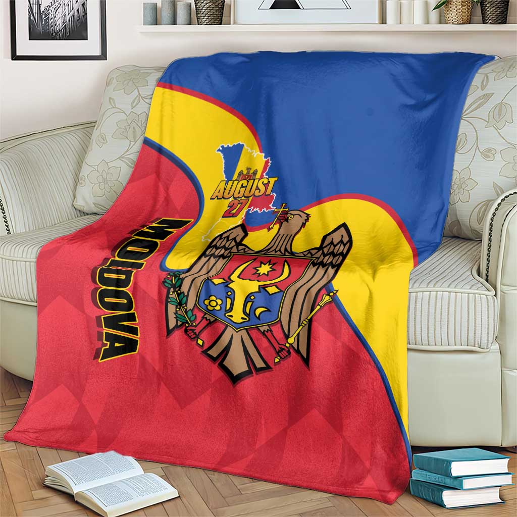 Moldova Independence Day Blanket August 27 One People One Nation - Wonder Print Shop