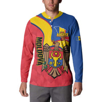 Moldova Independence Day Button Sweatshirt August 27 One People One Nation - Wonder Print Shop