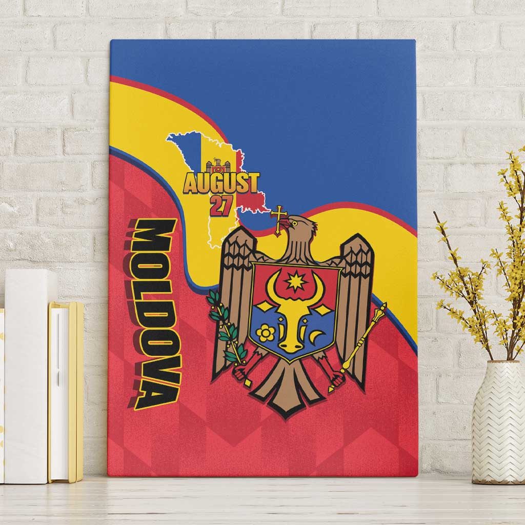 Moldova Independence Day Canvas Wall Art August 27 One People One Nation - Wonder Print Shop