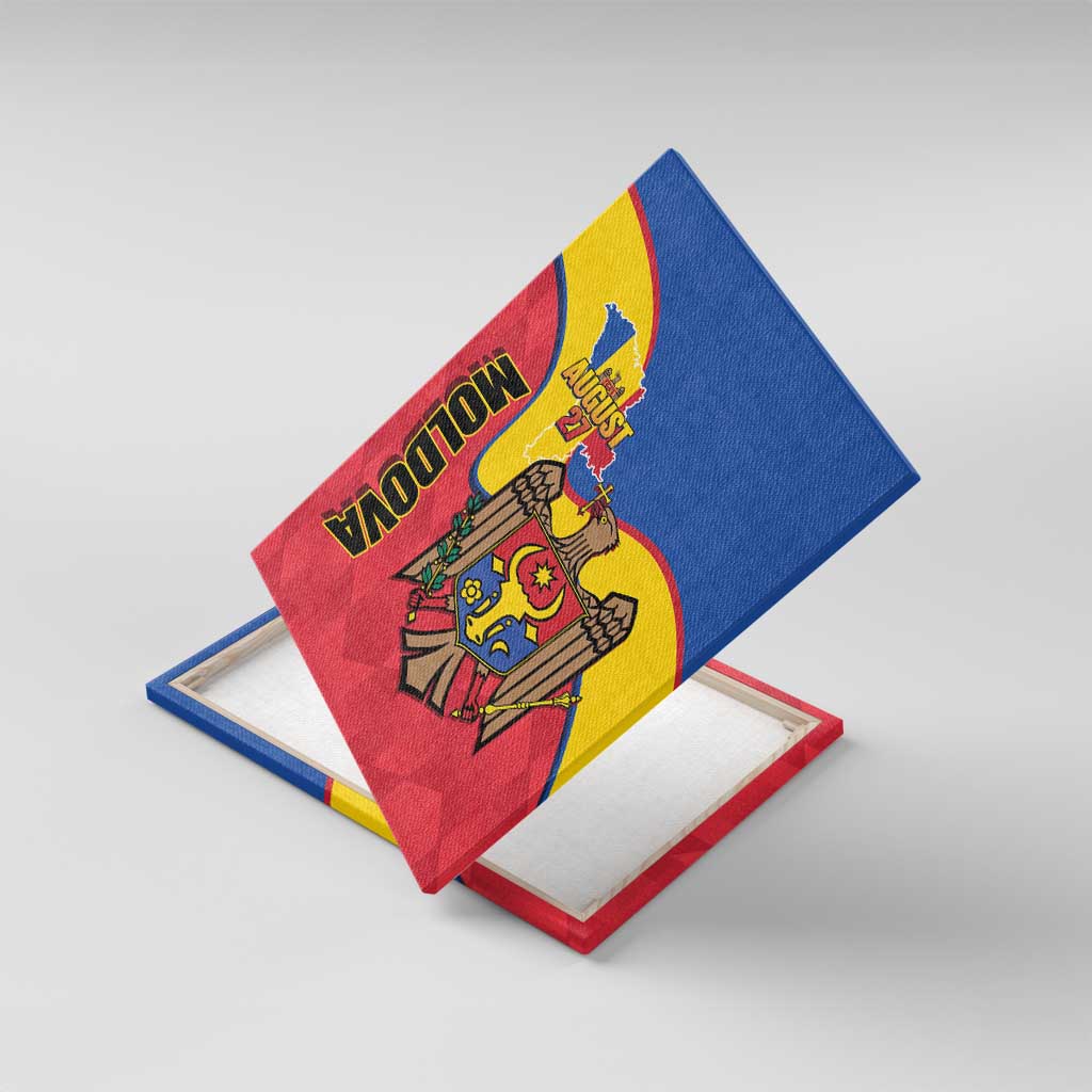 Moldova Independence Day Canvas Wall Art August 27 One People One Nation - Wonder Print Shop