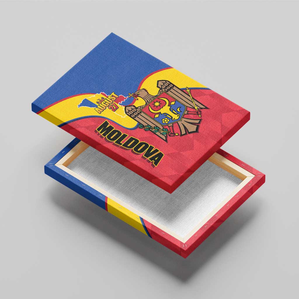 Moldova Independence Day Canvas Wall Art August 27 One People One Nation - Wonder Print Shop
