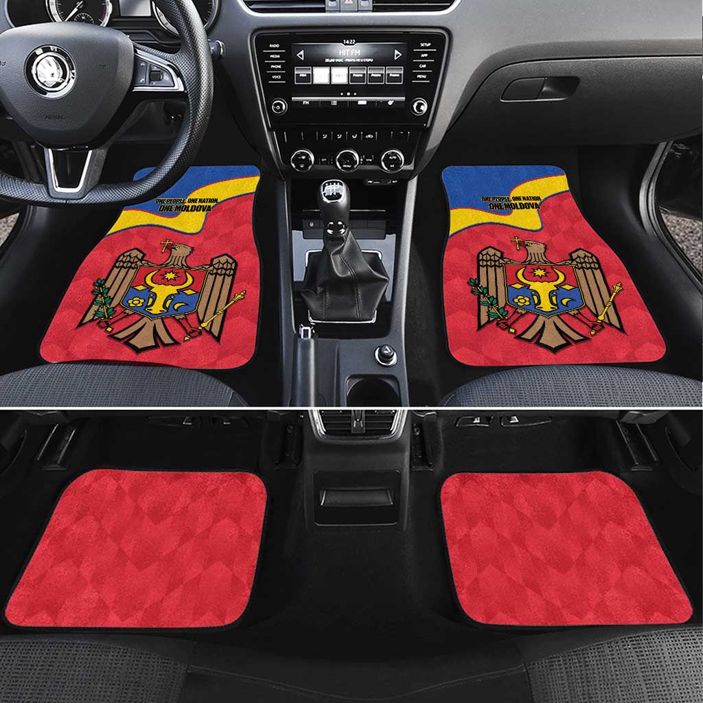 Moldova Independence Day Car Mats August 27 One People One Nation - Wonder Print Shop