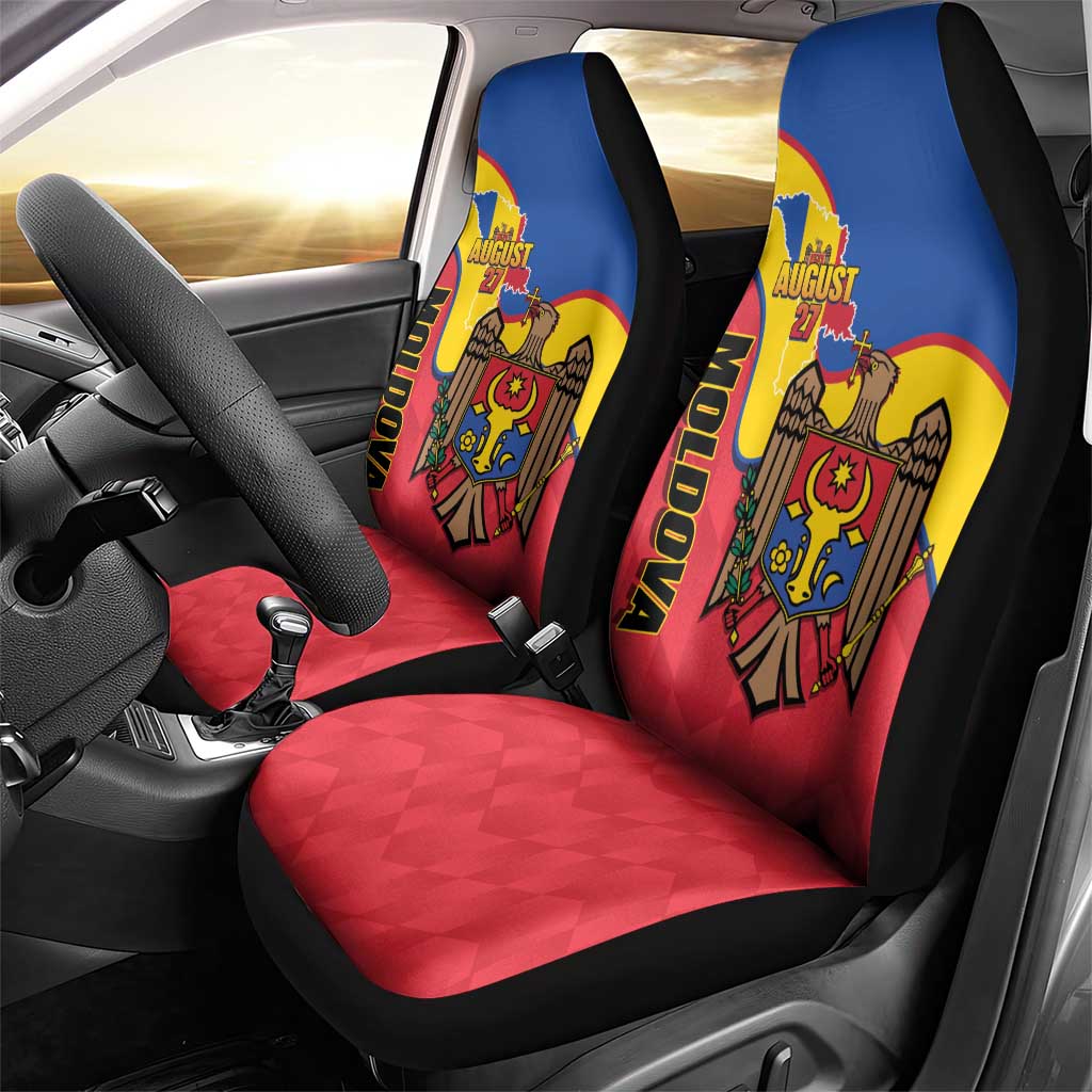 Moldova Independence Day Car Seat Cover August 27 One People One Nation - Wonder Print Shop