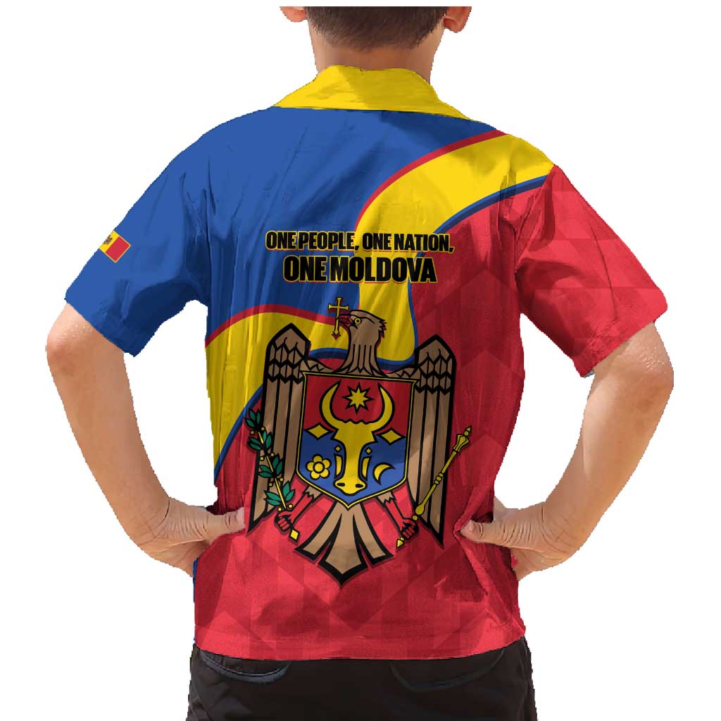 Moldova Independence Day Family Matching Mermaid Dress and Hawaiian Shirt August 27 One People One Nation - Wonder Print Shop