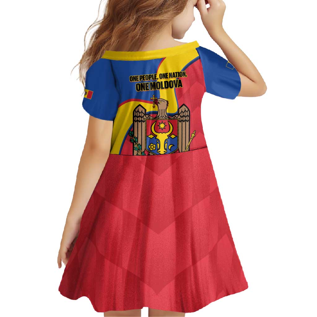 Moldova Independence Day Family Matching Off Shoulder Maxi Dress and Hawaiian Shirt August 27 One People One Nation - Wonder Print Shop