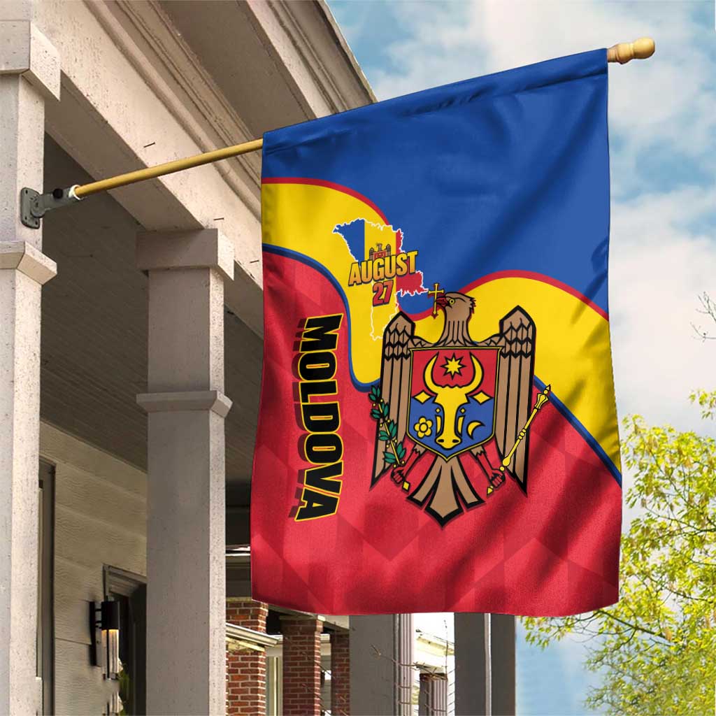 Moldova Independence Day Garden Flag August 27 One People One Nation - Wonder Print Shop