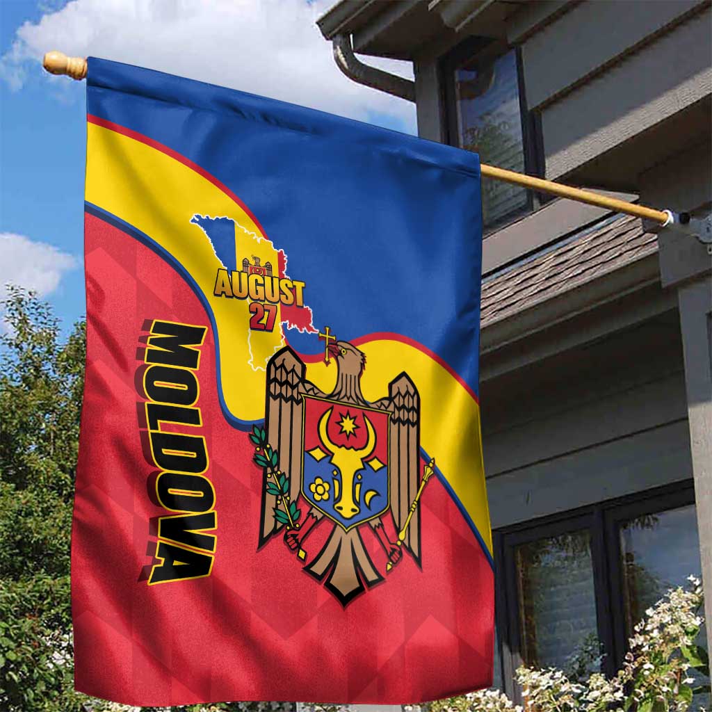 Moldova Independence Day Garden Flag August 27 One People One Nation - Wonder Print Shop