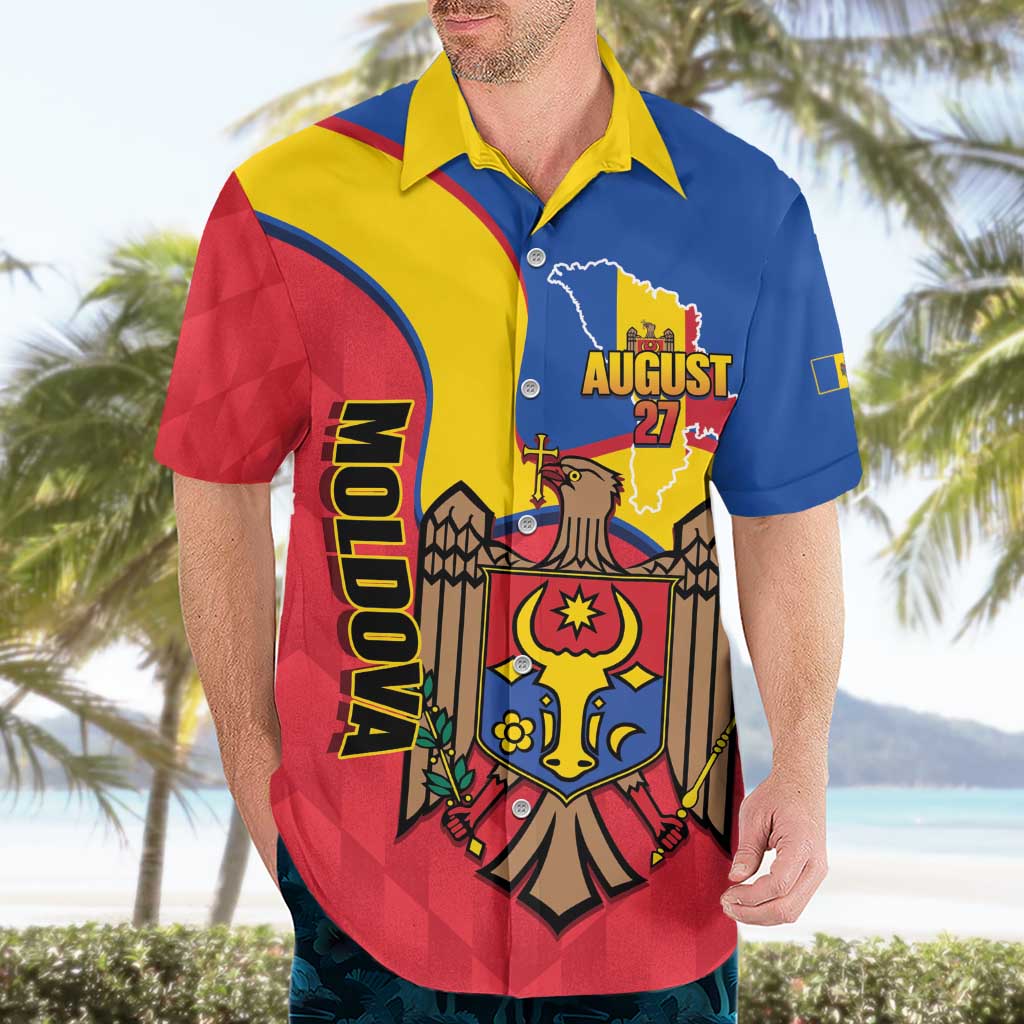 Moldova Independence Day Hawaiian Shirt August 27 One People One Nation - Wonder Print Shop